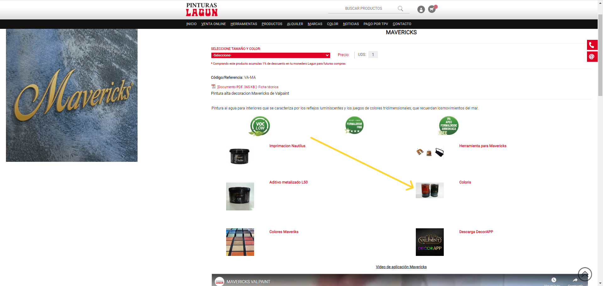 Enlace color&iacute;